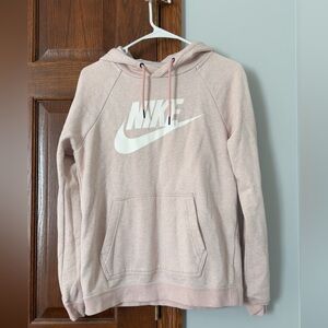 Nike Light Pink Hoodie with Logo